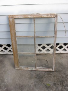 One of the big widnow frames